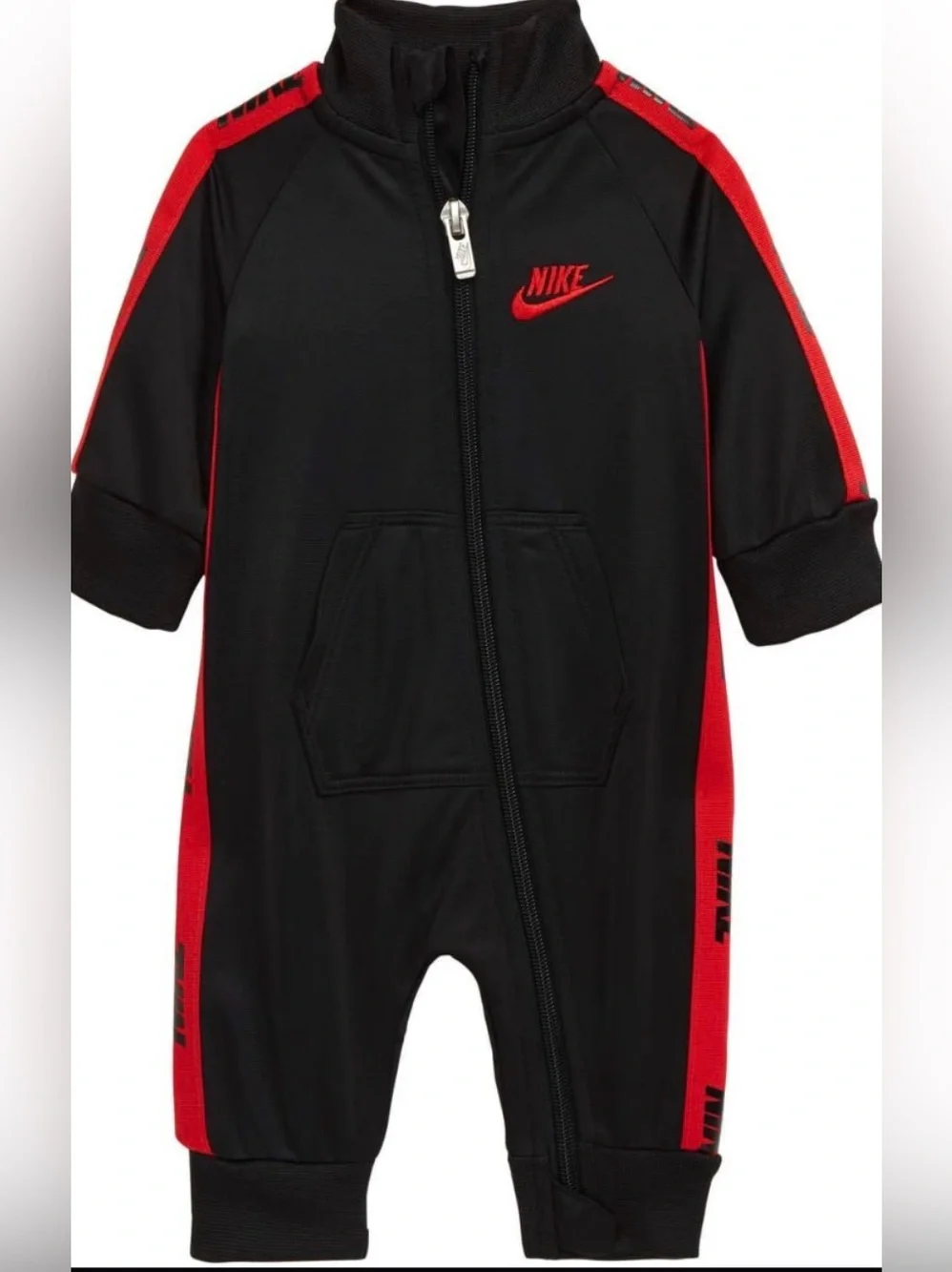 Nike Infant One Piece Coverall  9 Months Long Sleeve Tricot Taping Full Zip